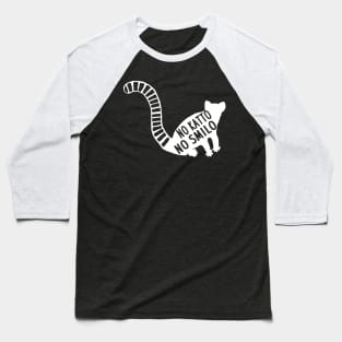 Pun ring-tailed lemur animal smile wild lemur design Baseball T-Shirt